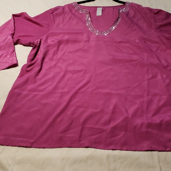 Avon Tunic Silky Pink Jewel neck - Picture 6 of 8